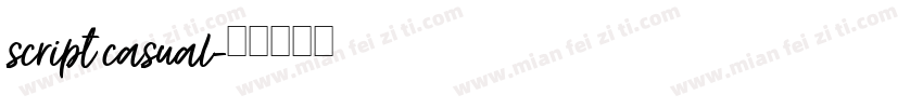 script casual字体转换